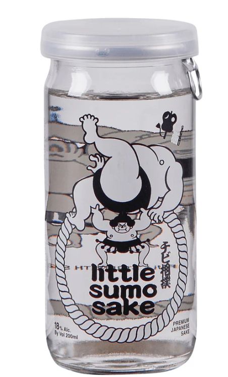 Oka Brewery &#39;Little Sumo&#39; Junmai Genshu Sake - 200ml