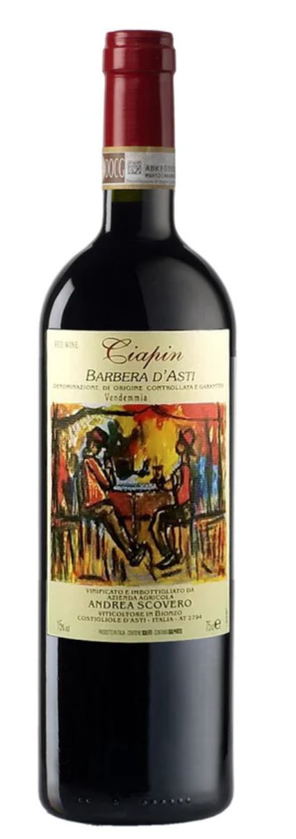 Andrea Scovero &#39;Ciapin&#39; Barbera d&#39;Asti 2020, Piedmont, Italy