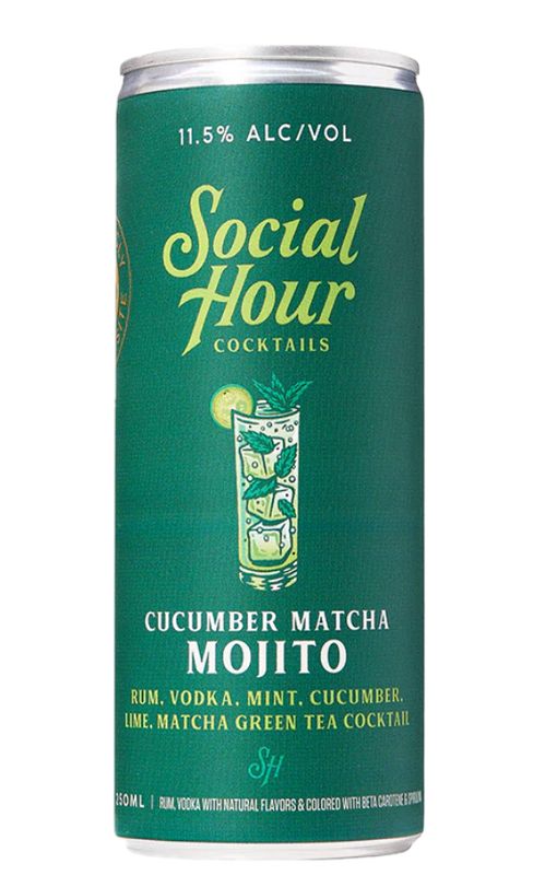 Social Hour Cucumber Matcha Mojito - 250ml