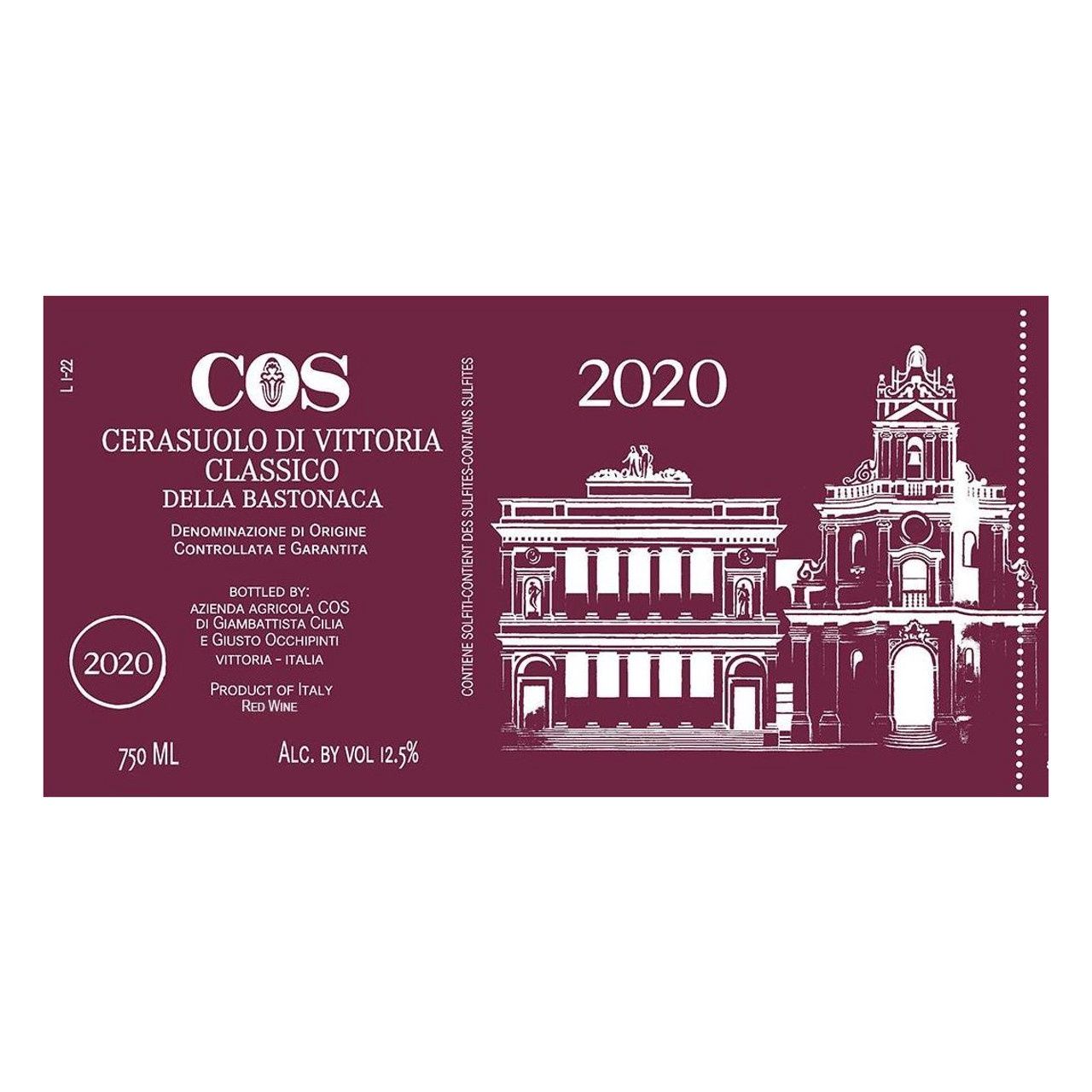 COS Cerasuolo di Vittoria Delle Bastonaca 2020, Sicily, Italy