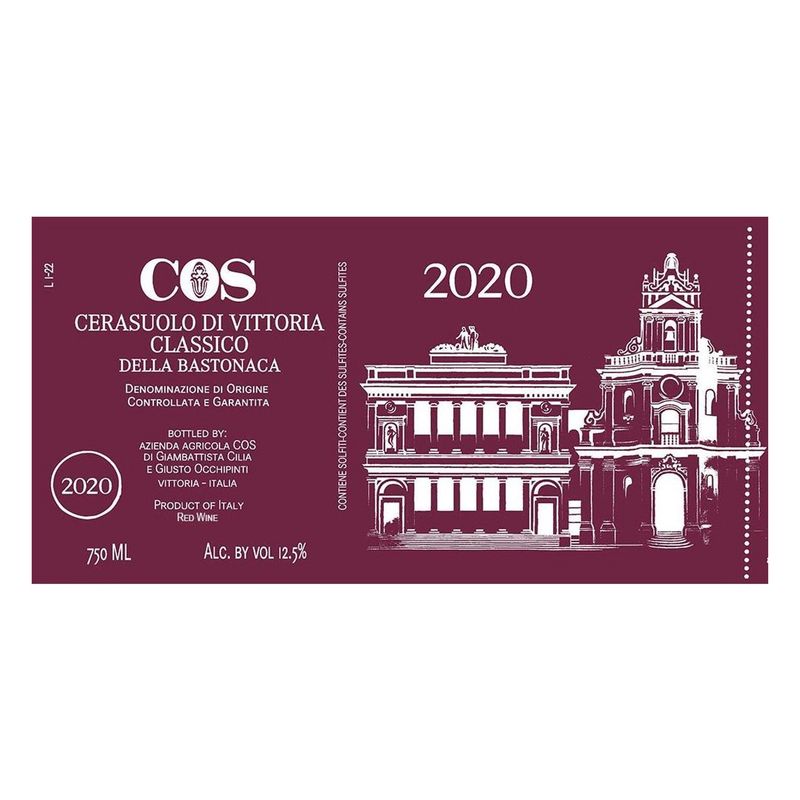 COS Cerasuolo di Vittoria Delle Bastonaca 2020, Sicily, Italy