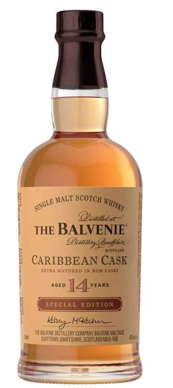 Balvenie 14yr &#39;Caribbean Rum Cask&#39; Single Malt Scotch - 200ml