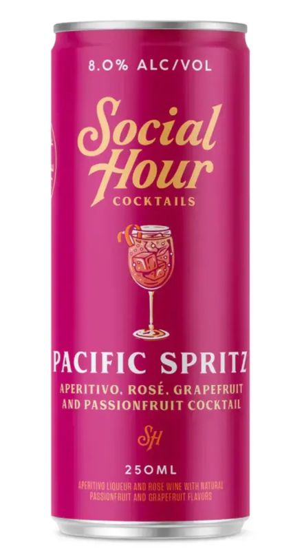 Social Hour Passionfruit Pacific Spritz - 250ml