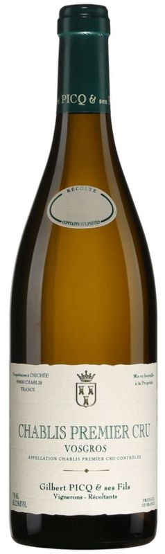 Gilbert Picq 'Vosgros 1er Cru' Chablis 2023, Burgundy, France
