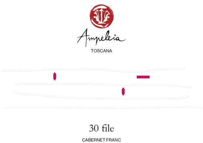 Ampeleia '30 File' Cabernet Franc 2020, Tuscany, Italy
