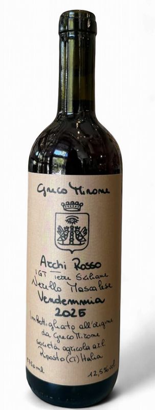Greco Mirone 'Archi' Rosso 2025, Sicily, Italy