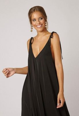 Maxi zwart jurk, one size