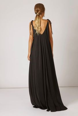 Maxi zwarte jurk, one size