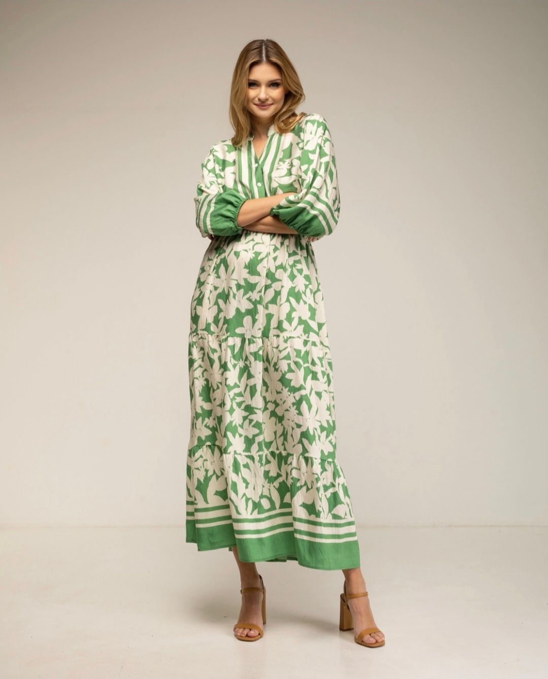 Tanja-lange maxi jurk, 100% viscose