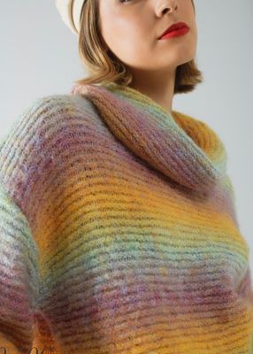 ISTA - oversize confortabele trui met omslagkraag. One size