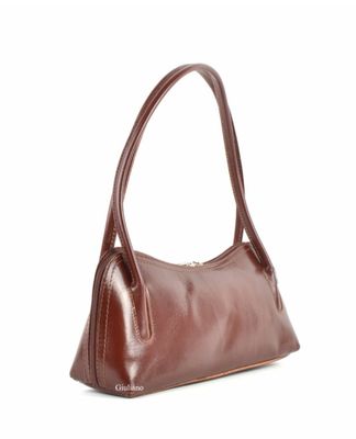 Cognac schoudertas-handtas