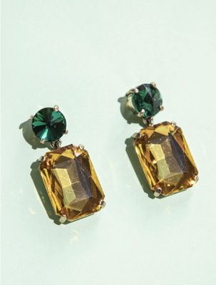Elegante geelgroene oorbellen