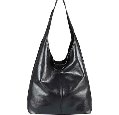 Zwarte trendy schoudertas