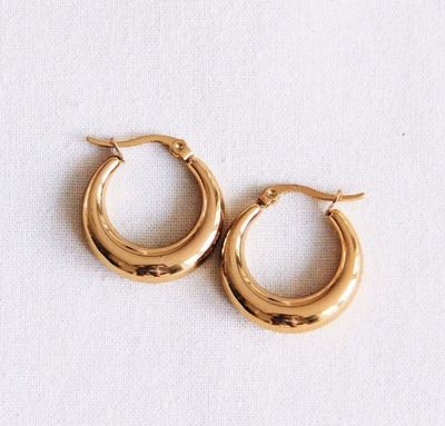 Oorbellen etnisch roestvrij staal 19 mm