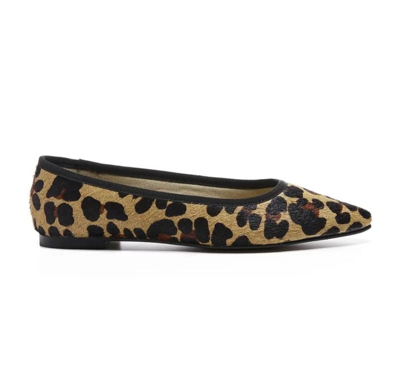 Ballerina&#39;s in black leopard tot maat 42