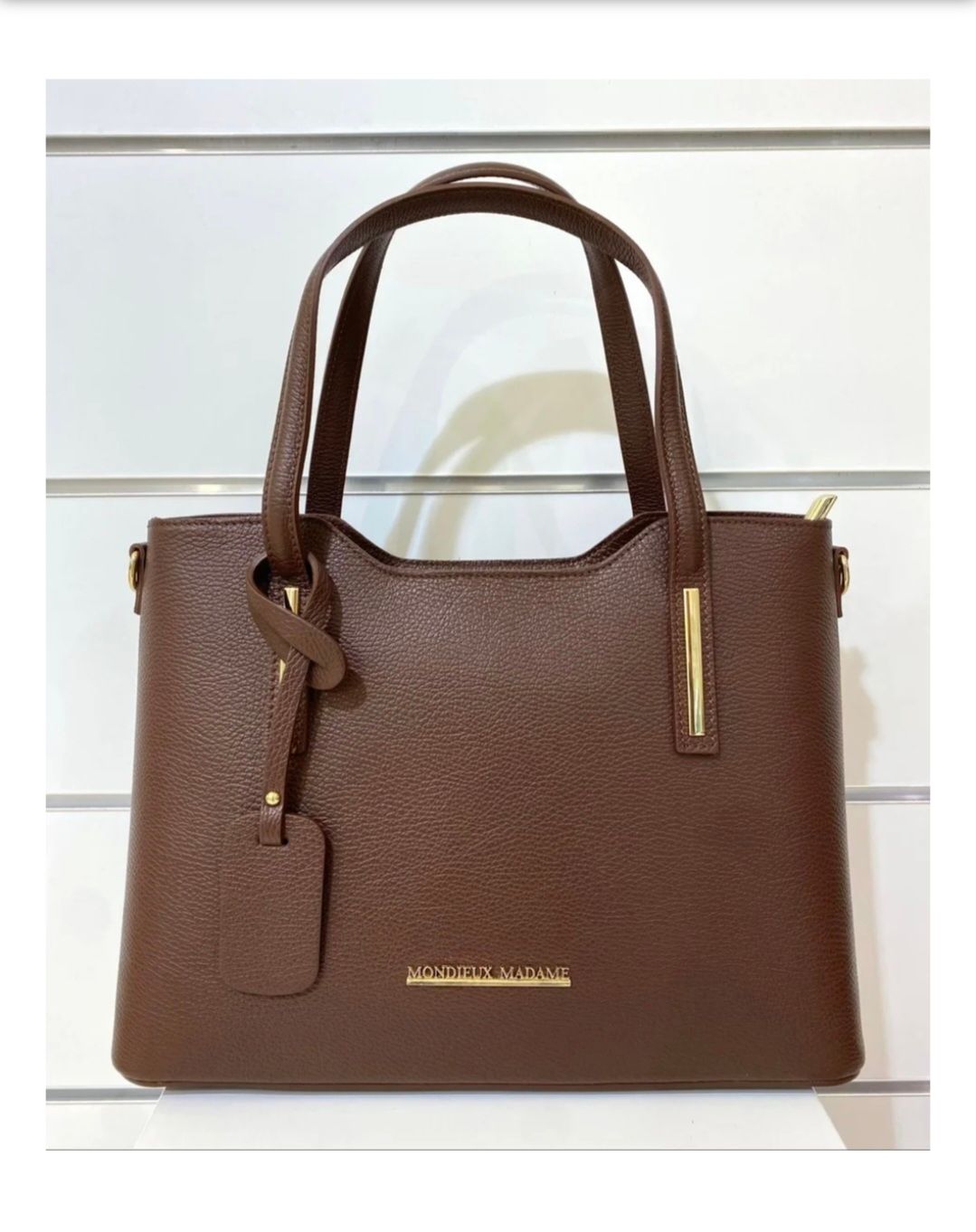 Lorena tas in choco kleur, Mondieux Madame