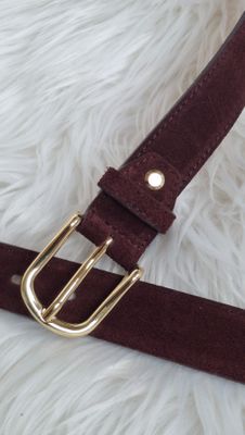 Mondieux madame riem in echt leer in Bordeaux kleur