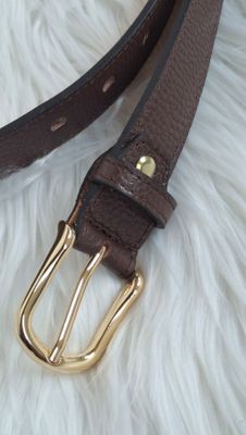 Mondieux madame riem in echt leer in choco kleur