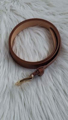 Mondieux madame riem in echt leer, in camel kleur