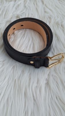 Mondieux madame riem in echt leer zwart kleur