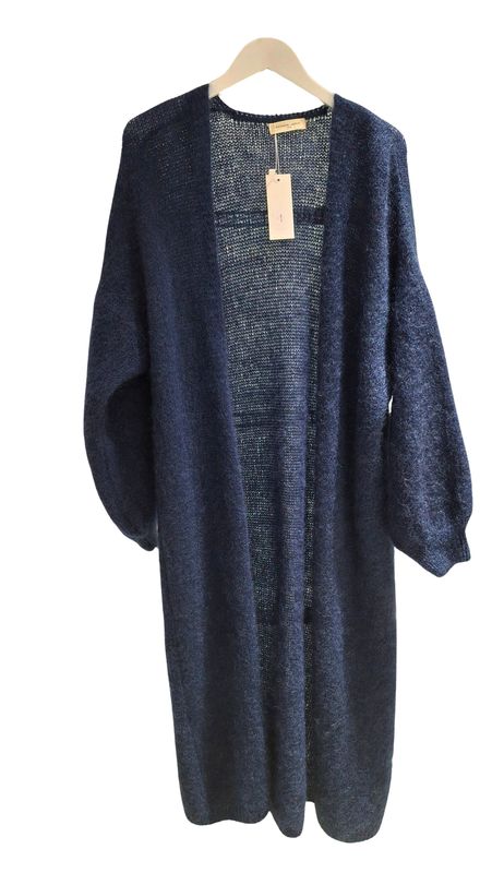 Lange gilet in mohair, one size