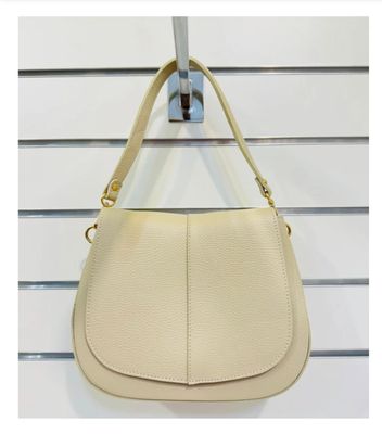 Italiasnse leren tas in beige, Missy