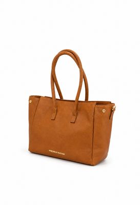 Mondieux madame leren handtas – Camel