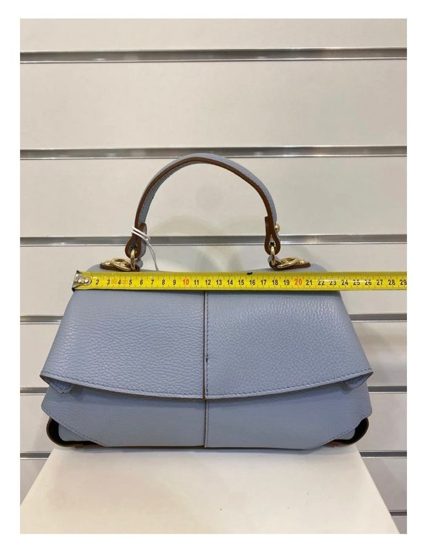 Polly - leren handtas in beige kleur