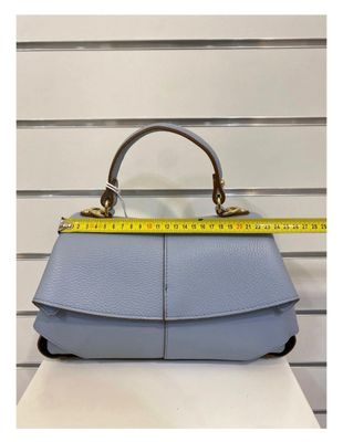 Polly - leren handtas in beige kleur