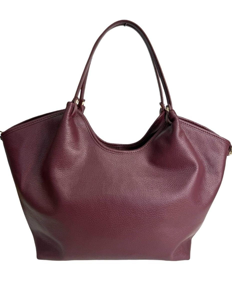 Paula - Bordeaux Schoudertas – Elegante Shopper met Ruime Vorm