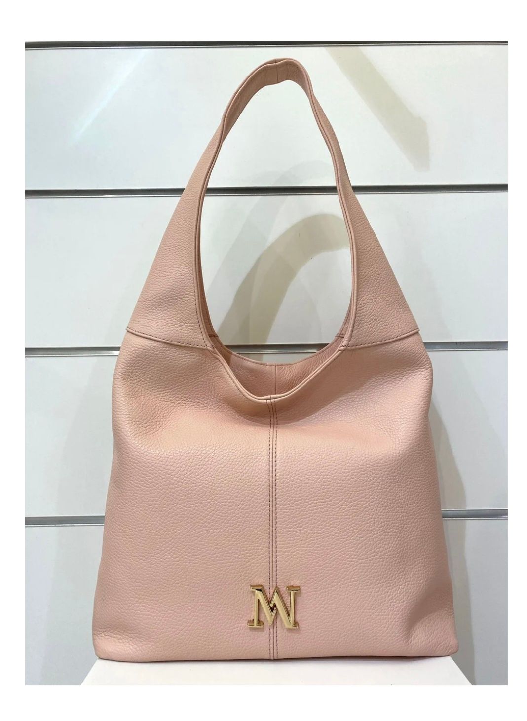 Italiaanse Hobo Tas in pastelerose