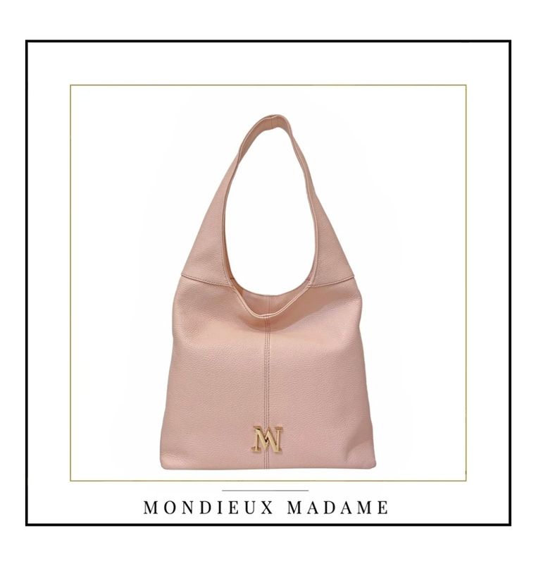 Italiaanse Hobo Tas in pastelerose