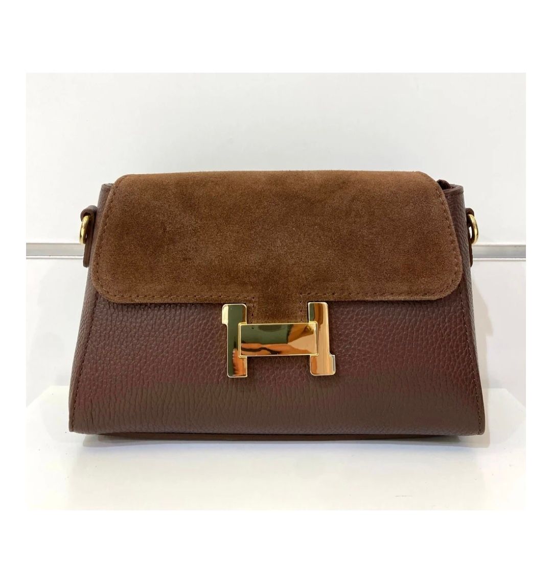 Italiaanse leren tas-crossbody-schoudertas