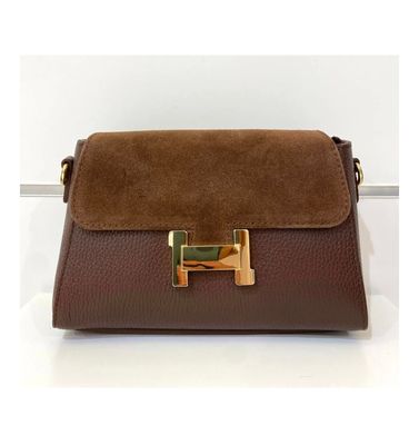 Italiaanse leren tas-crossbody-schoudertas