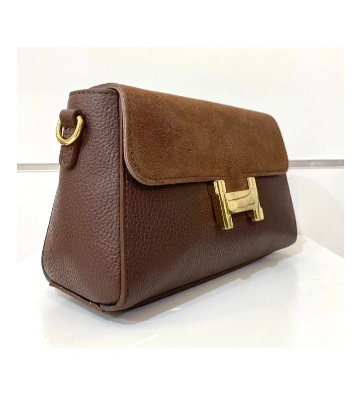 Italiaanse leren tas-crossbody-schoudertas