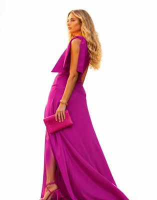 Asymetrische maxi jurk/ avond jurk