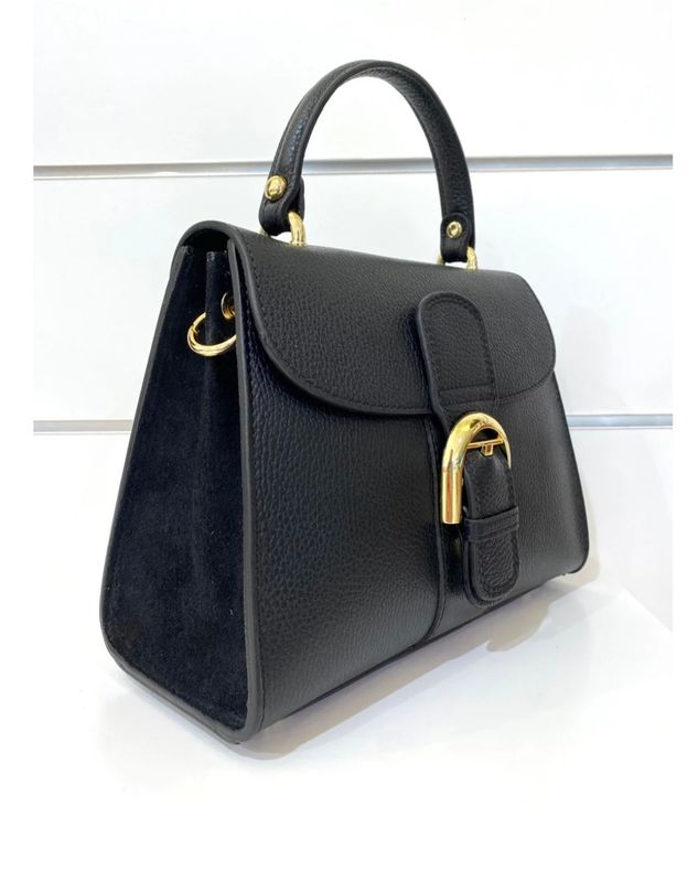 Tas Deley in zwart-suède, Mondieux Madame