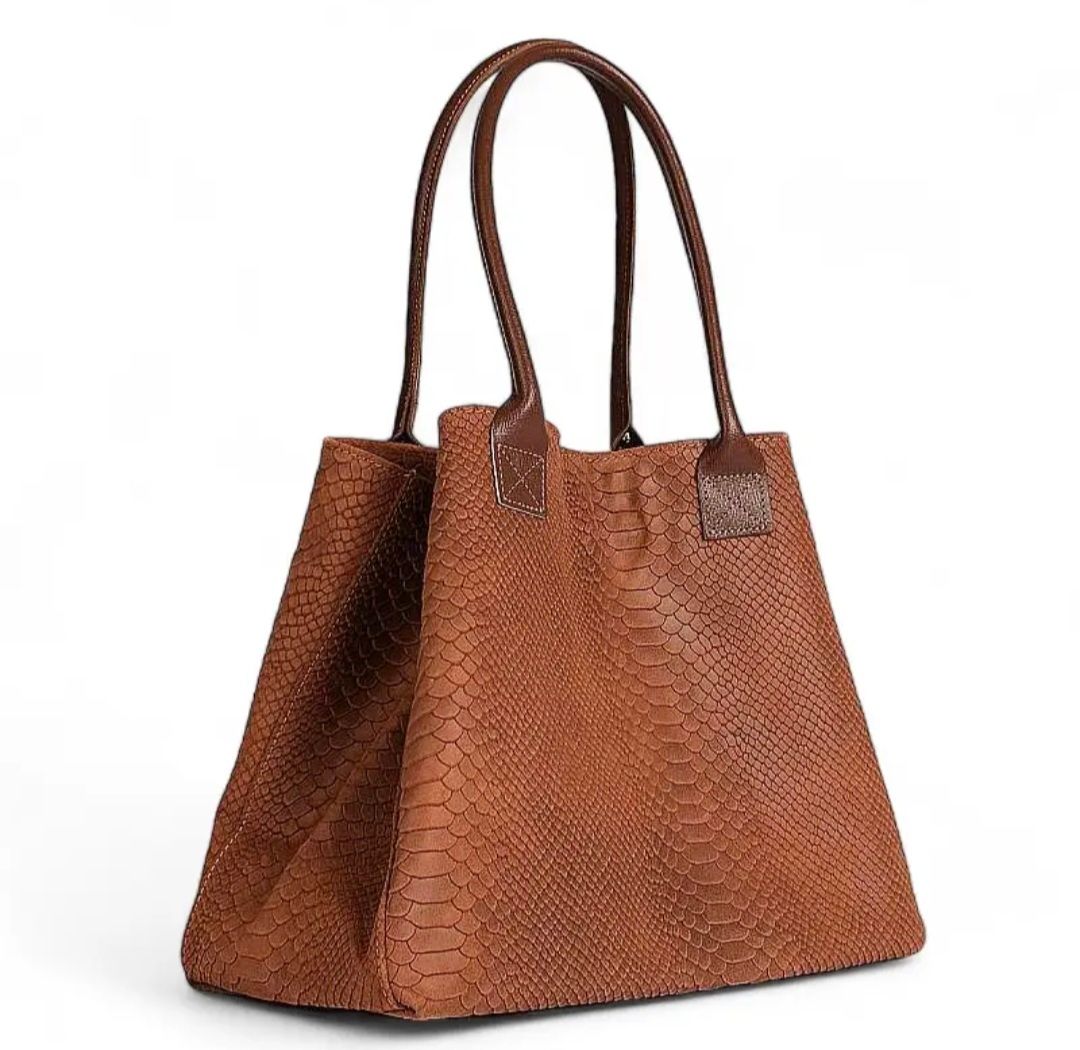 Leren schoudertas-computertas lola maronne