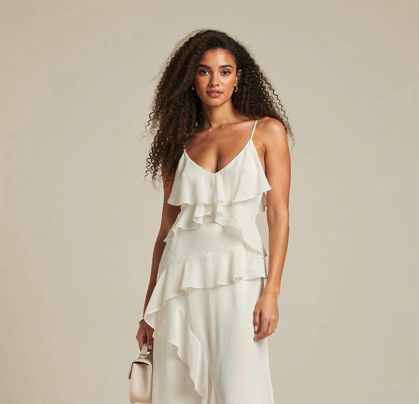 Jurk in beige/creme kleur