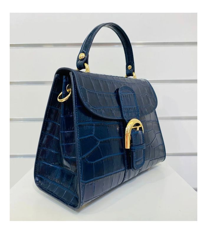 Tas Deley croco  in blauw