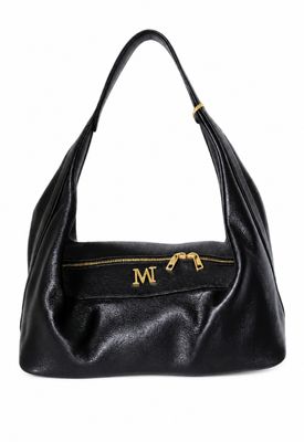 Zwarte Italiaanse Leren Handtas Bibi – Elegante Schoudertas voor Dames 