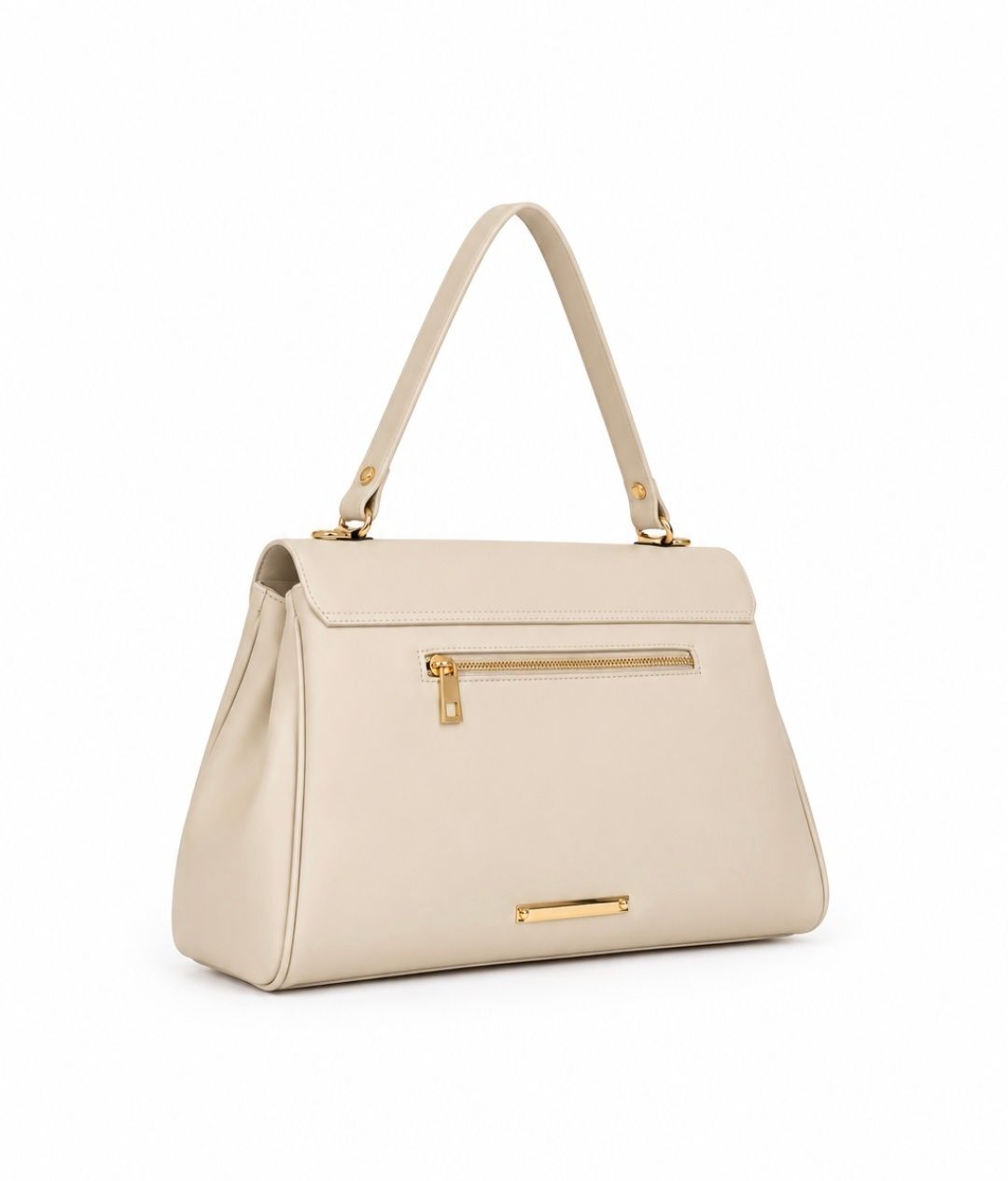 June tas - Ecru Elegance Handtas – Chic &amp; Tijdloos