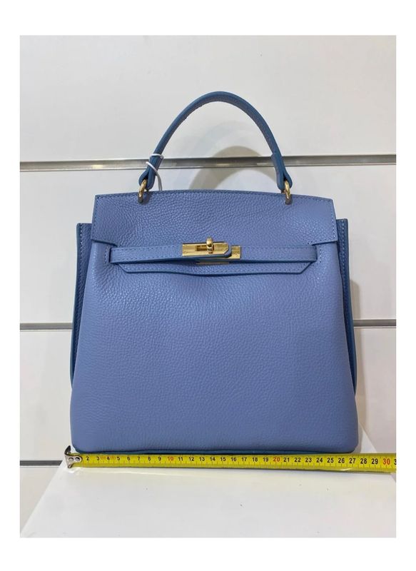 Pastelroze italiaanse leren handtas, Patricia
