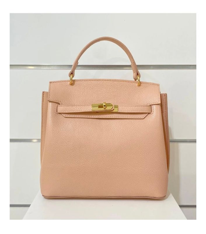 Rose italiaanse leren handtas, Patricia