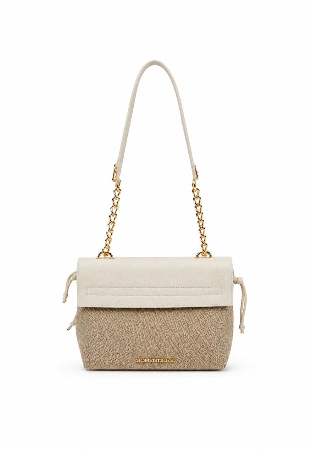 Mondieux Madame handtas – Ecru &amp; Taupe