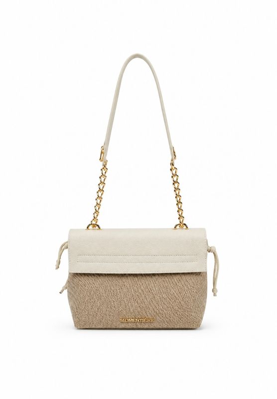 Mondieux Madame handtas – Ecru &amp; Taupe