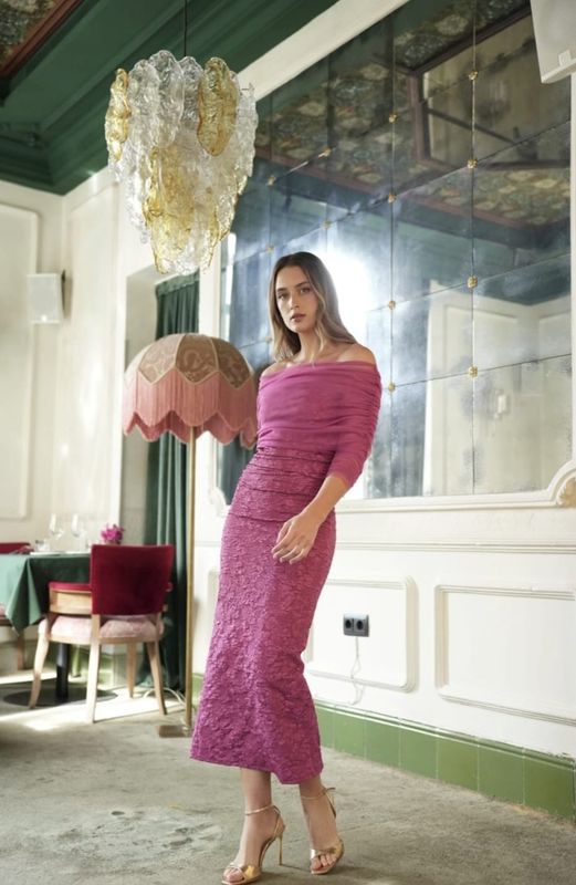 Rosalia Jacquard jurk