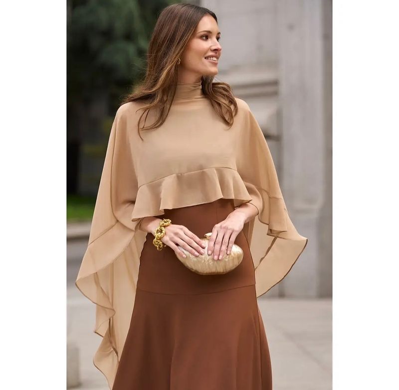 Elegante jurk in choco