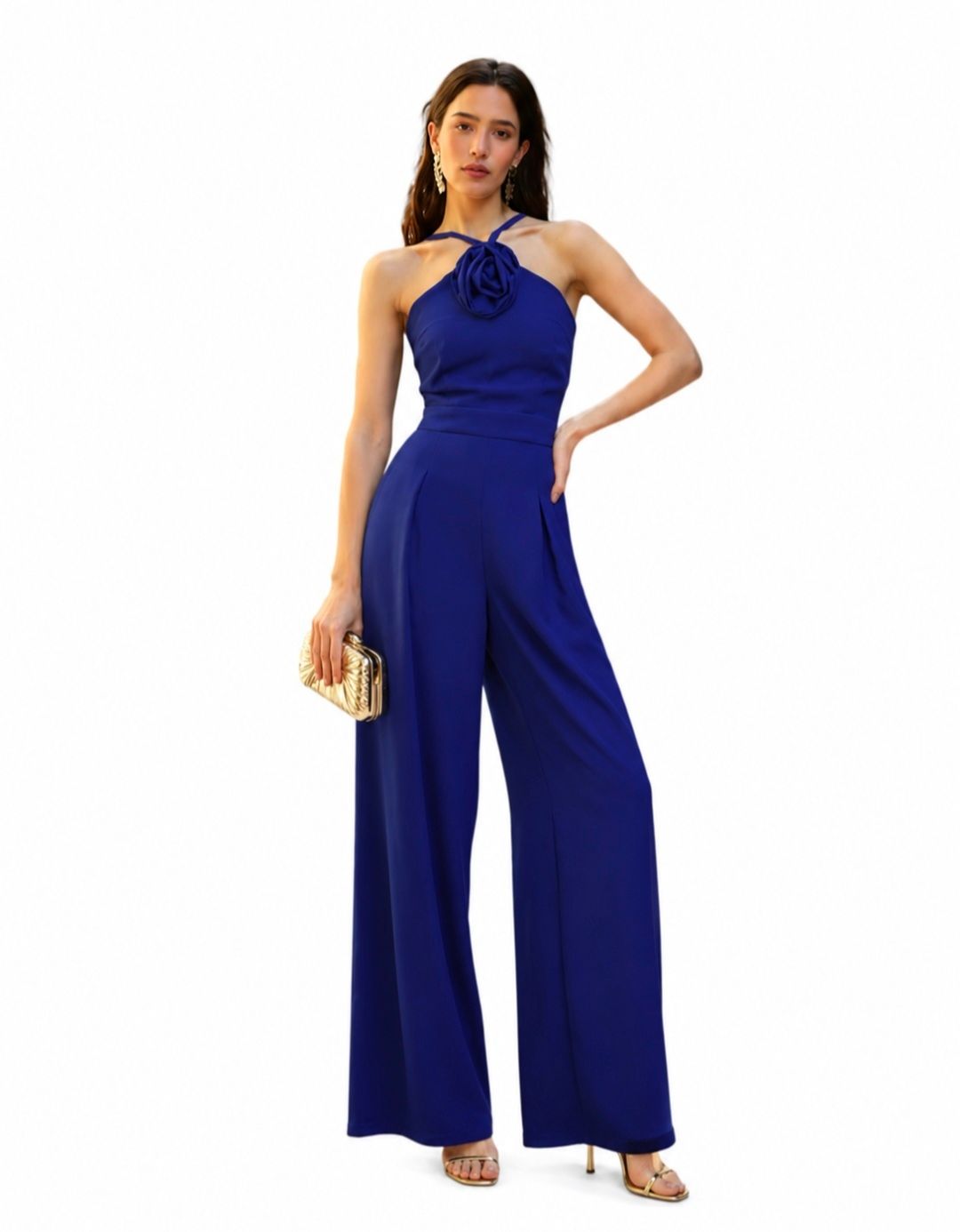 Jumpsuit in inktblauw