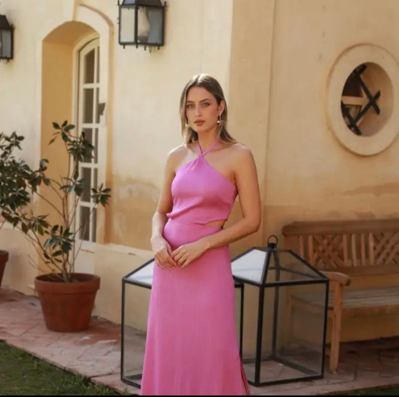 Licht paars-pastelepaars jurk